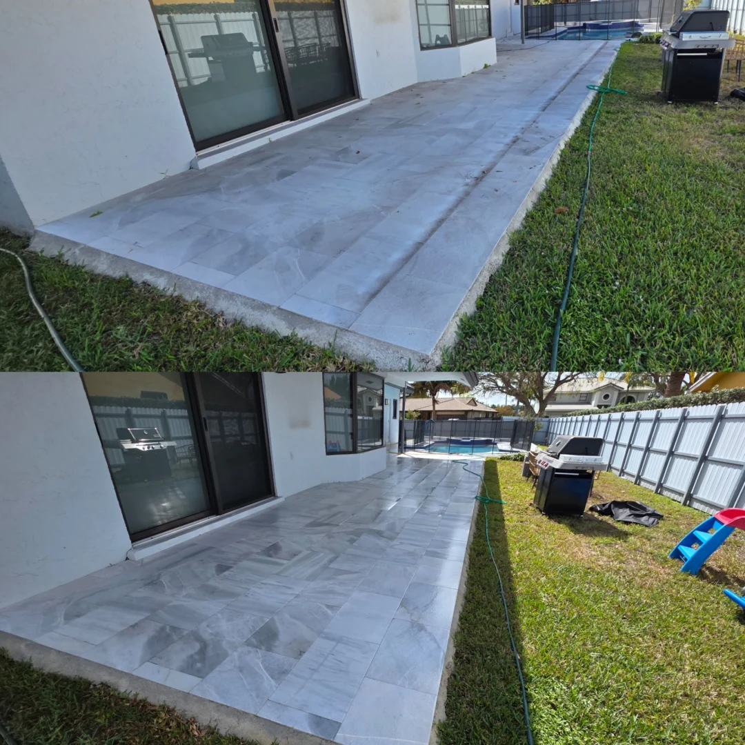 Patio and lanai pressure washing in Miramar FL